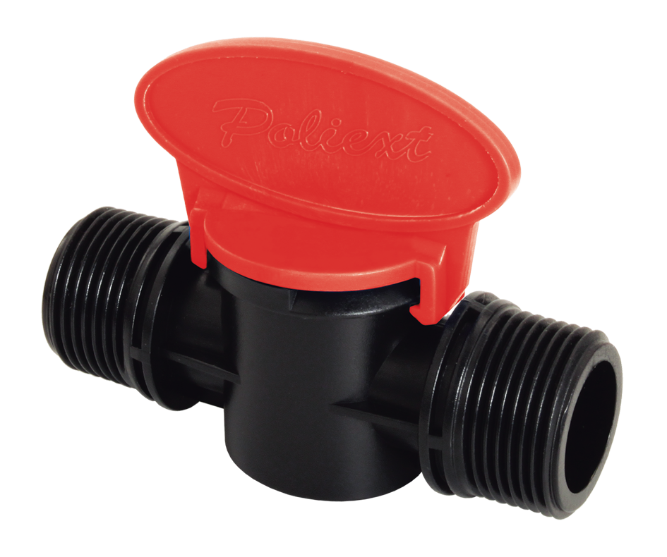 Кран для капельного полива 3/4" НР x 1/2" НР (Poliext 07050050)